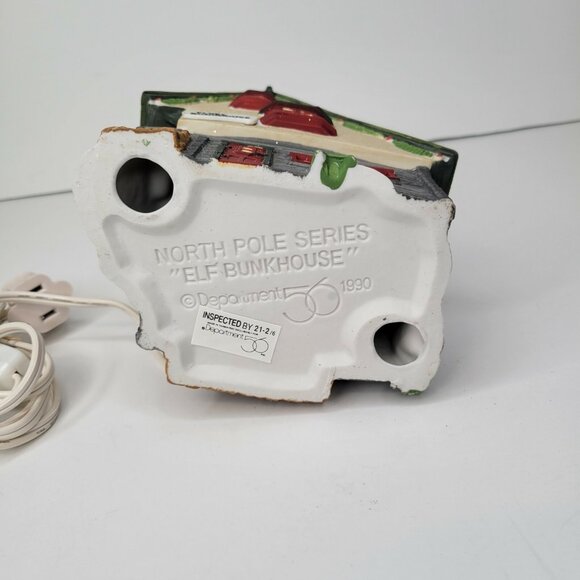 Department 56 North Pole Series Elf Bunkhouse 1990 - Picture 5 of 7